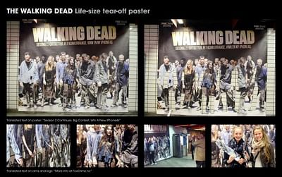THE WALKING DEAD FULL SIZE TEAR OFF POSTER - Advertising
