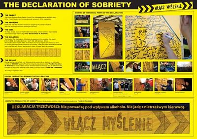The Declaration of Sobriety - Publicité