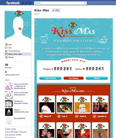 Kiss-mas - Publicité