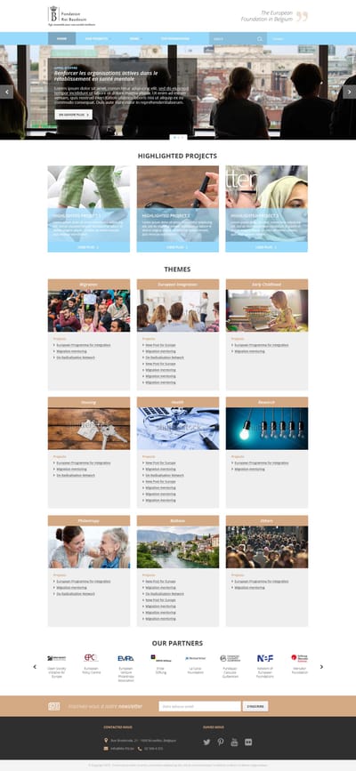 Design Stichting Koning Boudewijn - Ontwerp