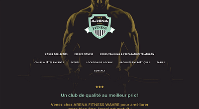 Site Web Arena Fitness Wavre - Création de site internet