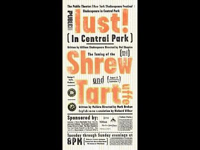 "lust! in Central Park Poster" - Advertising