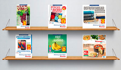 Diseño-maquetación catálogos Retail Auchan España - Design & graphisme