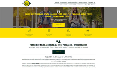 Diseño web para empresa de Tours en Madrid. - Creación de Sitios Web