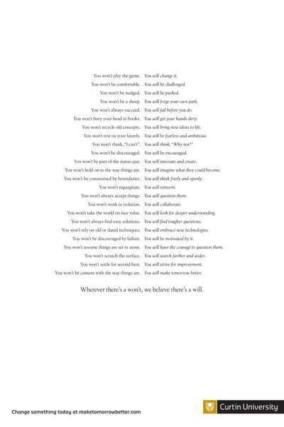 Will You or Won't You? - Advertising