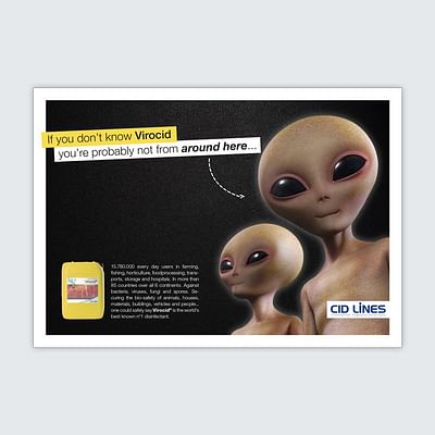 Global brandcampaign for Virocid (Cid Lines) - Branding & Positionering