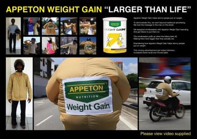 LARGER THAN LIFE - Publicité