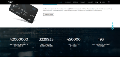 DT Coin Branding - Website Creation