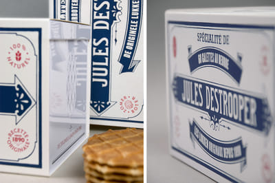 Jules Destrooper 125th anniversary tin box - Graphic Design