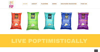 eCommerce Popcorn Website - Website Creation