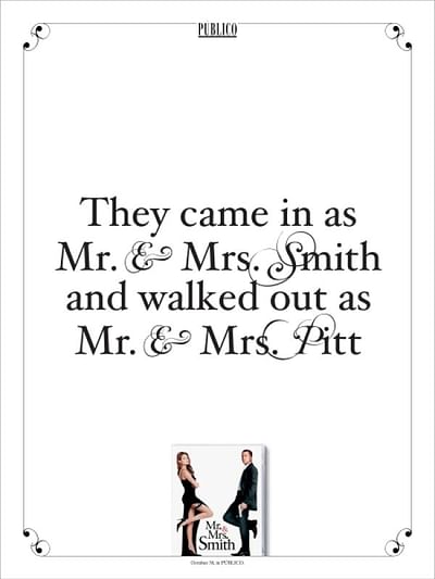 MR & MRS SMITH - Advertising