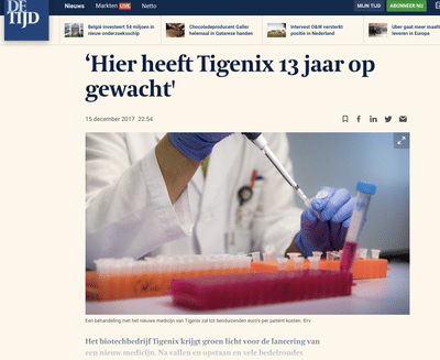 Biotech Company TiGenix - PR - Evénementiel