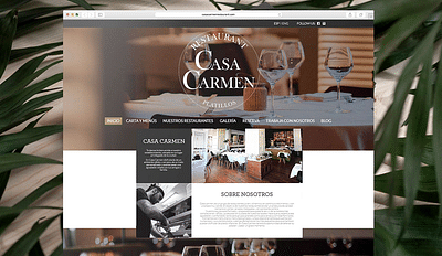 Restaurante con reserva online - Creación de Sitios Web