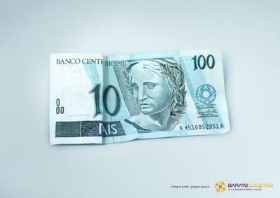 100 reais - Publicité