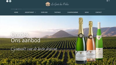 Webshop voor Champagne leverancier - Webseitengestaltung