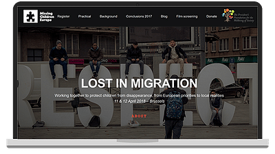 SITE WEB 'LOSTINMIGRATION.EU' - Website Creatie