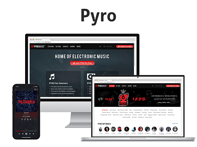 PYRO Music - Mobile App