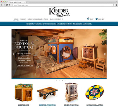 Kinder Realm E-commerce Website - Website Creation