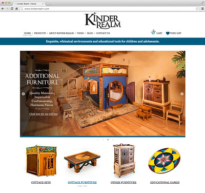 Kinder Realm E-commerce Website - Website Creation