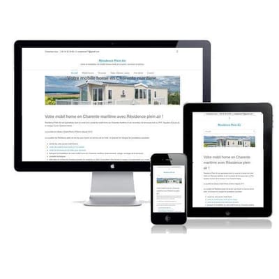 Site web vente | installation de mobil homes - Création de site internet