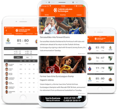 Turkish Airlines Euroleague SA - Mobile Apps - Mobile App