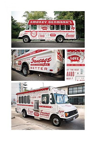 Smokey Denmark Food Truck - Advertising
