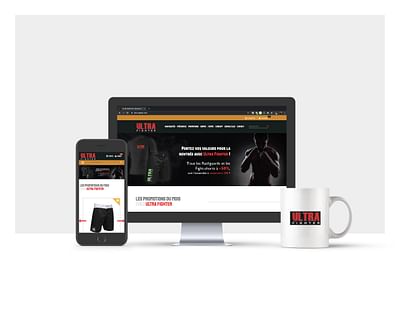 Refonte d'un site marchand Ultra Fighter - Création de site internet