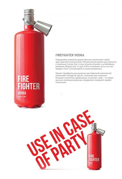 FIREFIGHTER VODKA - Publicidad