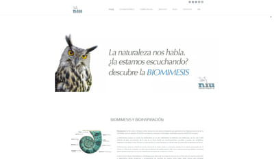 Página web de referencia en torno a la biomimesis. - Creación de Sitios Web