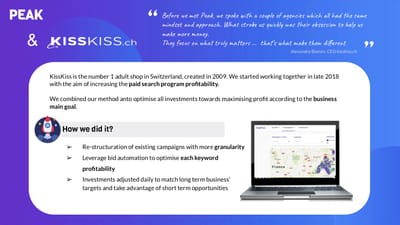 Case Study No2: KissKiss.ch - Pubblicità online