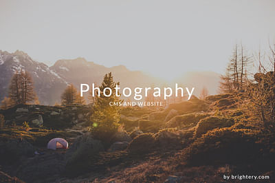 Brightery Photography Website CMS - Création de site internet