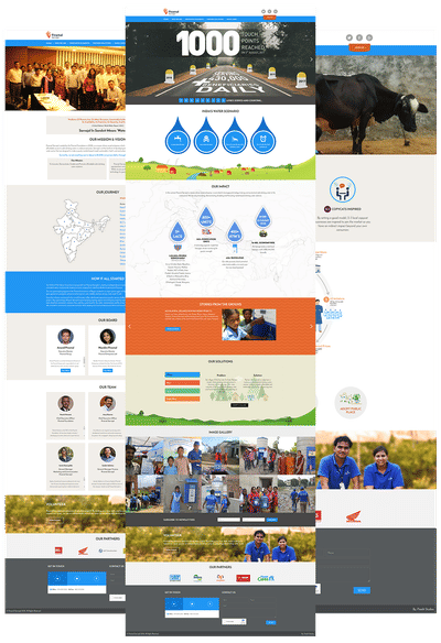 Branding / Website Design for Piramal Sarvajal - Webseitengestaltung