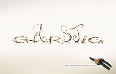 Garden letters, Garstig - Advertising