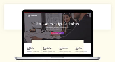 Digital rebranding for an Antwerp-based agency - Creación de Sitios Web