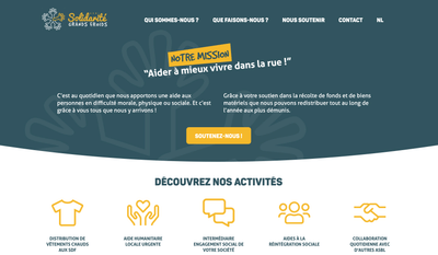 Solidarité Grands Froids - Website Creation
