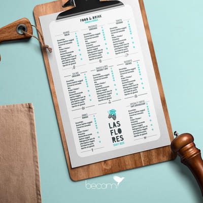 Diseño de logotipo y carta de restaurante - Diseño Gráfico