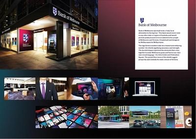 BANK OF MELBOURNE BRAND IDENTITY - Publicité