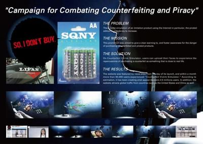 COUNTERFEIT VICTIM SIMULATOR - Publicité