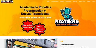 Diseño web "Neotekna.com" - Website Creation