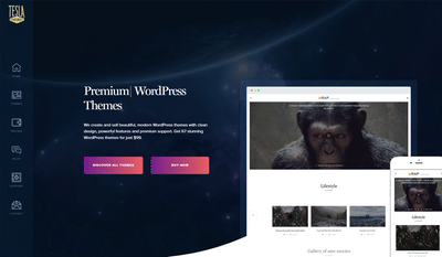Teslathemes.com - Premium WordPress Theme Club - Website Creatie