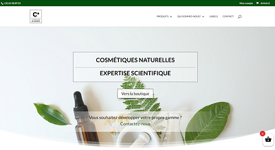 Creation Aromatic : E-commerce website - Digitale Strategie