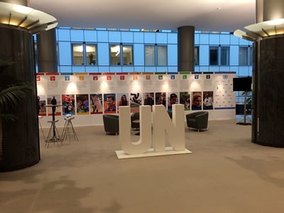 Wall 12m for UN in European Parliament - Evenement