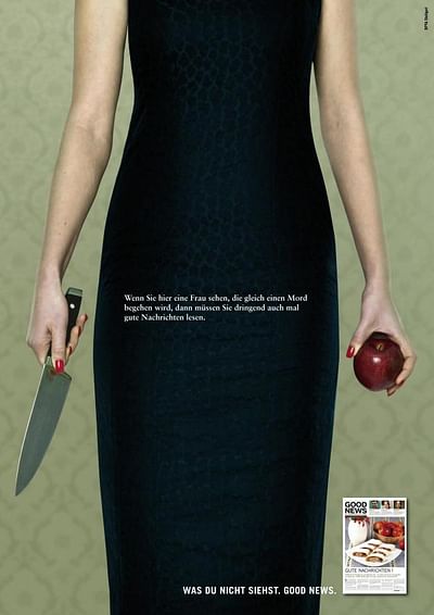 WOMAN WITH KNIFE - Advertising