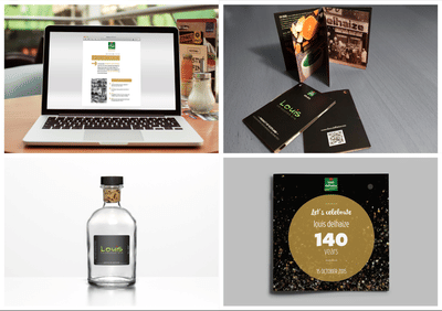 louis delhaize : 140 ans - Graphic Design