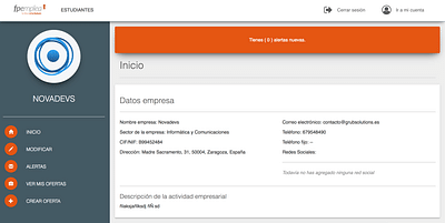 Desarrollo Web App para el Gobierno de Aragón.