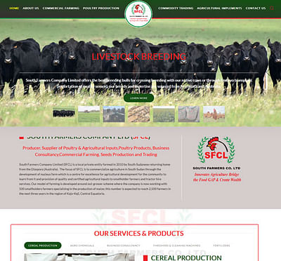 South Farmers Company - Website Creation