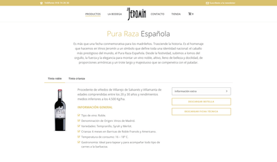 Página web de V.Jeromín - E-commerce