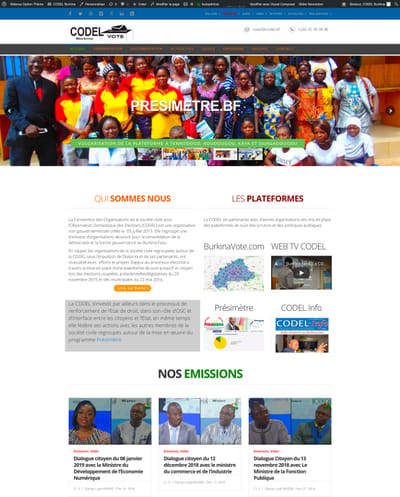 Conception site Institutionnel - Publicité en ligne