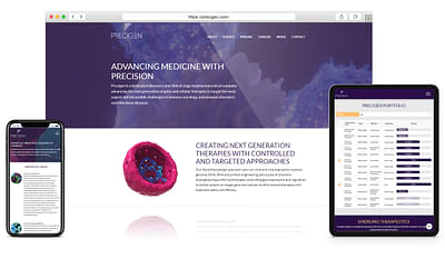 Precigen – biofarmacéutico - Website Creation