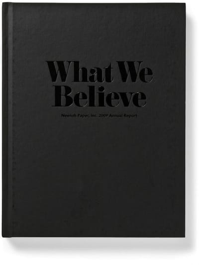 Neenah Paper 2009 Annual Report, 1 - Advertising